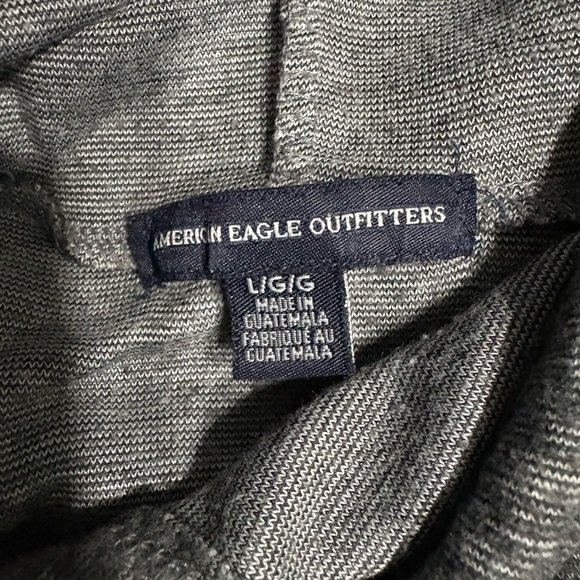 American Eagle Outfitters Charcoal Knit Hoodie - Picture 3 of 4